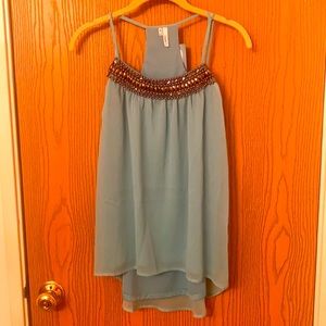NWT strappy blouse